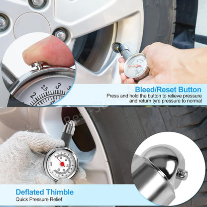 Tire Pressure Guage Car Bike Truck Car Tester Tyre Gauge Auto Dial NEW AU*POST
