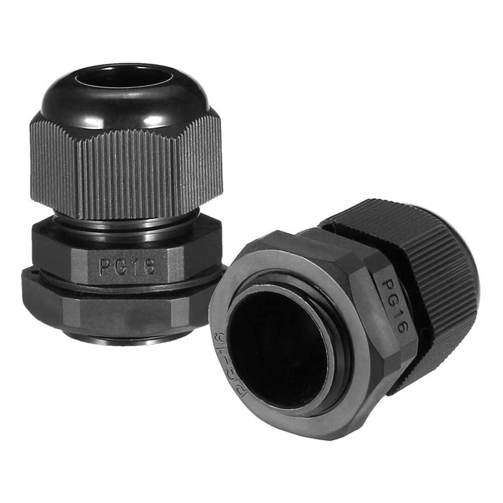 10/50Pcs Waterproof Nylon Cable Gland Kit IP68 Joints Adjustable Locknut Tools