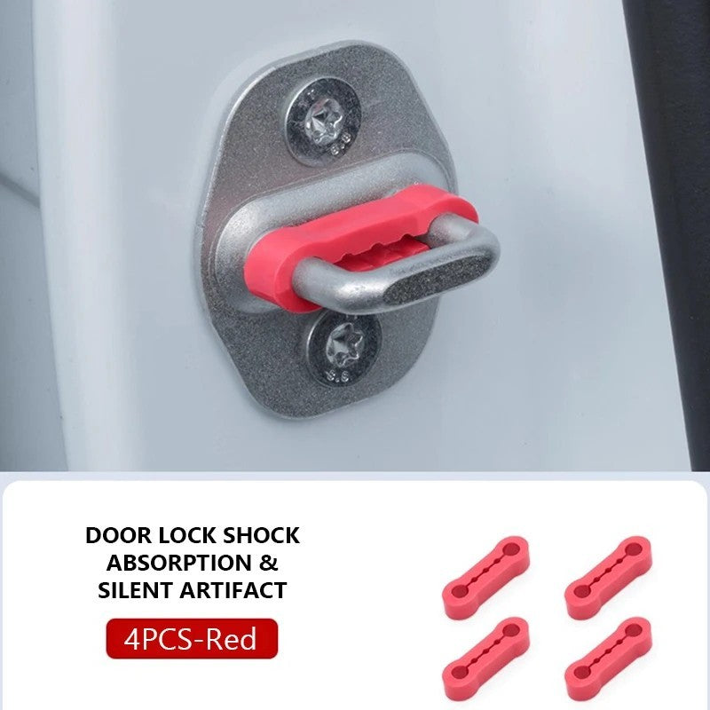 4PCS Car Door Lock Damper Buffer Pads Silicone Shock Absorber Anti Noise UK
