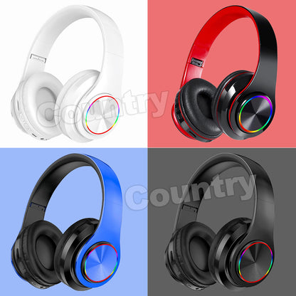Wireless Headphones Bluetooth Noise Cancelling Stereo Earphones Over Ear Headset