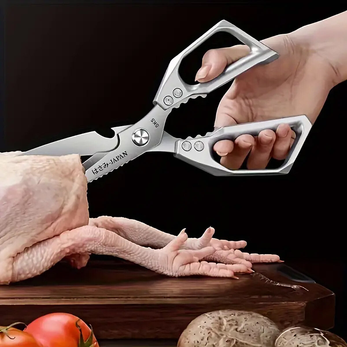 Stainless Steel Poultry Scissors Chicken Bone Cutter Kitchen Heavy Duty MeatTool