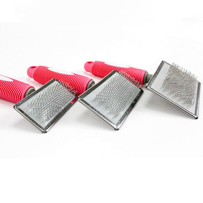Pet Grooming Brush For Dog Cat Hair Shedding Trimmer Comb Self Clean Slicker