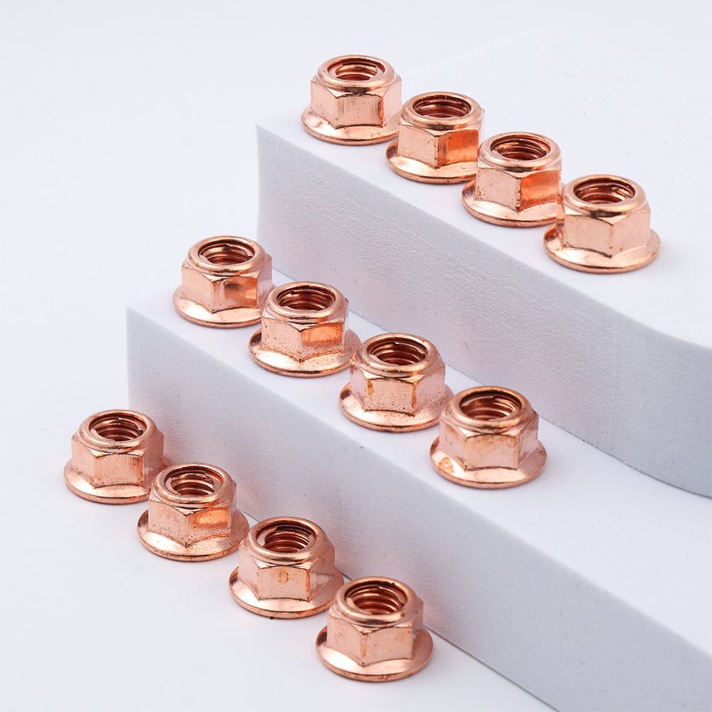 High Quality Tool Flashed Exhaust Copper M8 Nut 8mm Nuts High Temperature Nuts