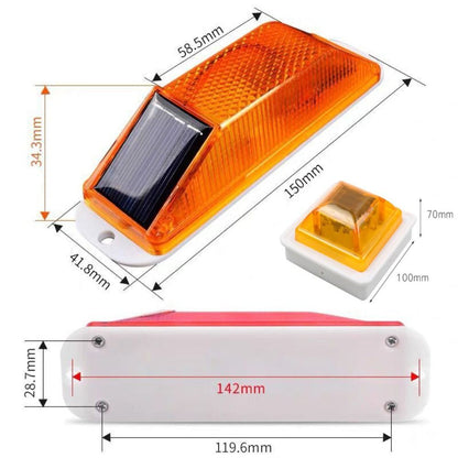 Waterproof Solar Guardrail Light Rechargeable LED Outline Lights