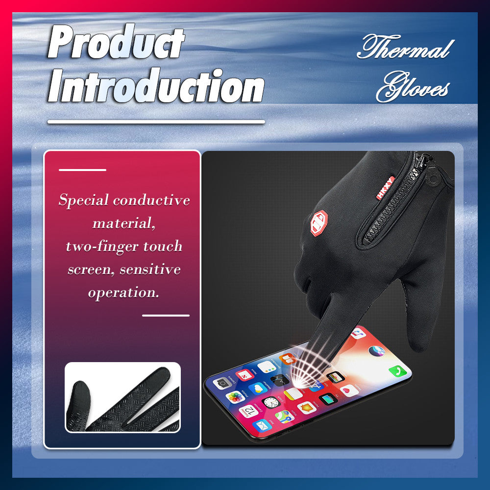 Winter Warm Thermal Outdoor Sports Waterproof Windproof Touch Screen Ski Gloves