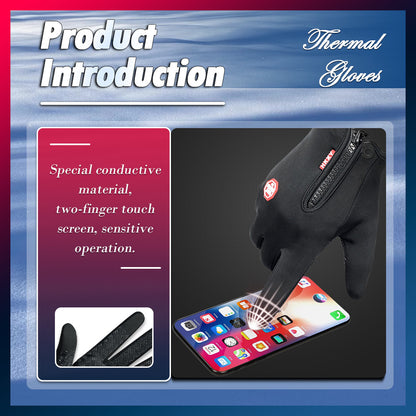 Winter Warm Thermal Outdoor Sports Waterproof Windproof Touch Screen Ski Gloves