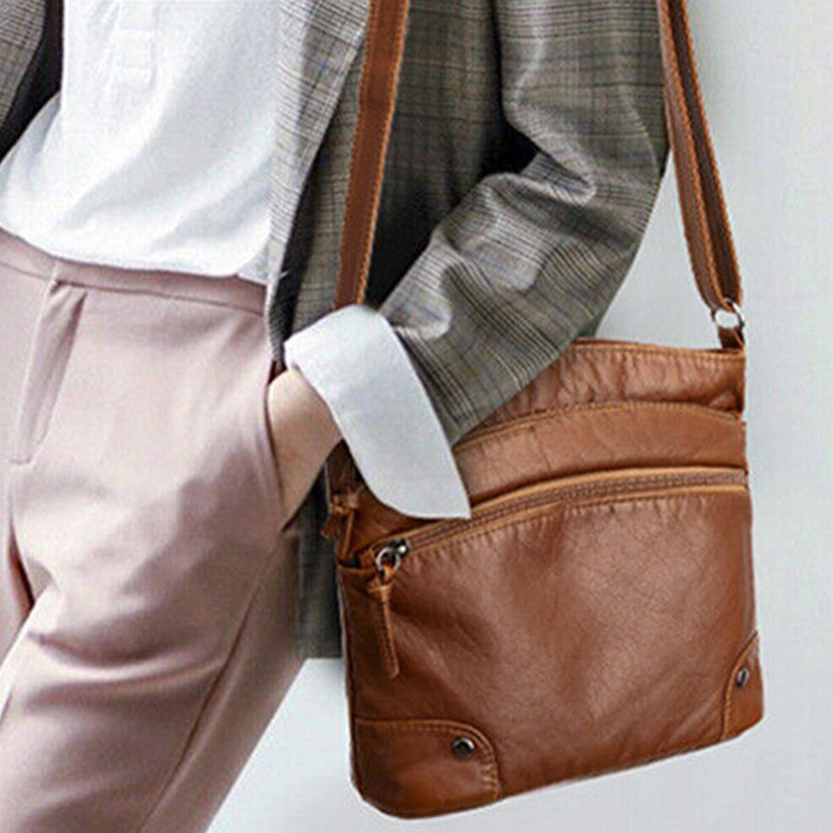 Ladies Handbag Totes Bag Soft Leather Women Cross body Medium Shoulder Bag Bags