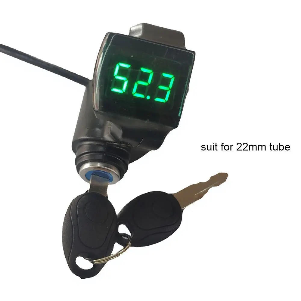 Bicycle With Key Battery Level Display E-Bike Thumb Throttle Power Switch Lock