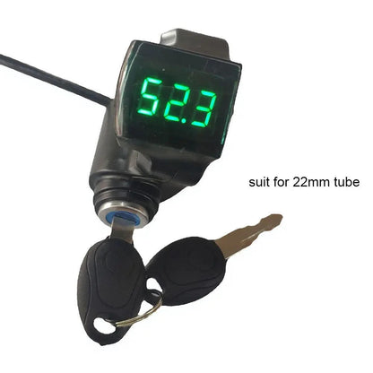 Bicycle With Key Battery Level Display E-Bike Thumb Throttle Power Switch Lock