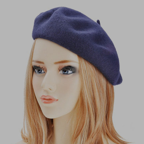 Women's Ladies Acrylic Wool French Beret Hat Cap Winter Warm Hats AUS Stock