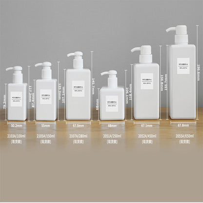 100-650ml Square Plastic Liquid Shampoo Soap Dispenser Hand Wash Pump Bottle AU
