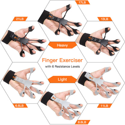 Gripster Grip Strengthener Finger Stretcher Hand Grip Trainer Fitness Training
