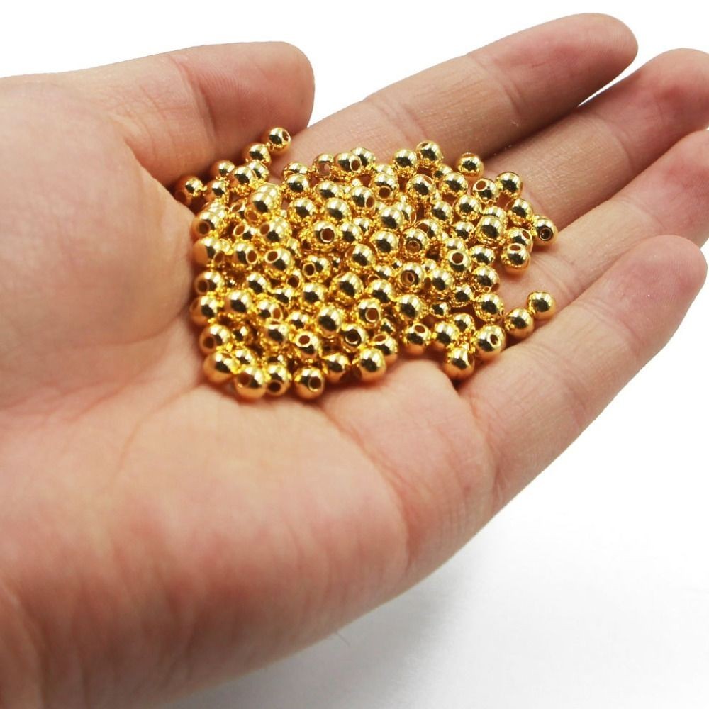 3.0mm/4.0mm/5.0mm Fly Tying Material Silver/Gold Fishing Bead  Fly Fishing