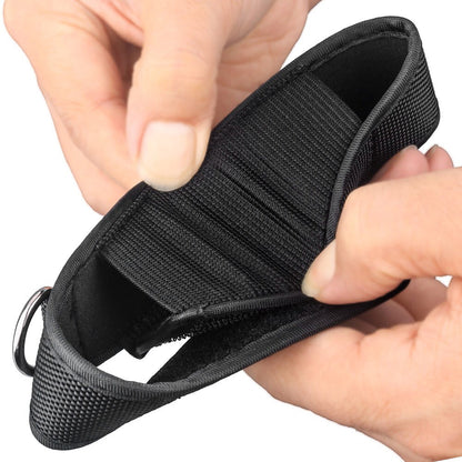 Black Nylon Holster Holder Case Belt Magic Pouch for LED Flashlight Torch AU