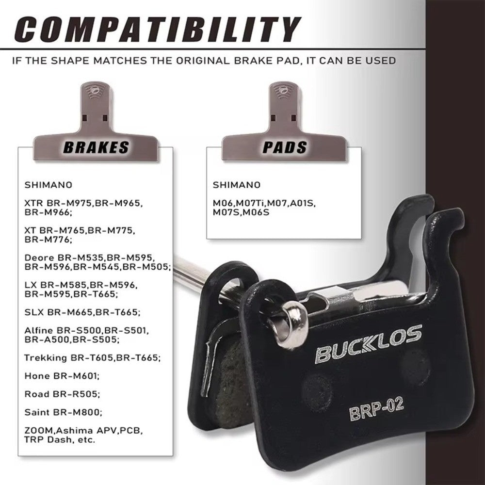 BUCKLOS Bike Brake Pads MTB Hydraulic Brake Pads for SHIMANO A01S M06 M07