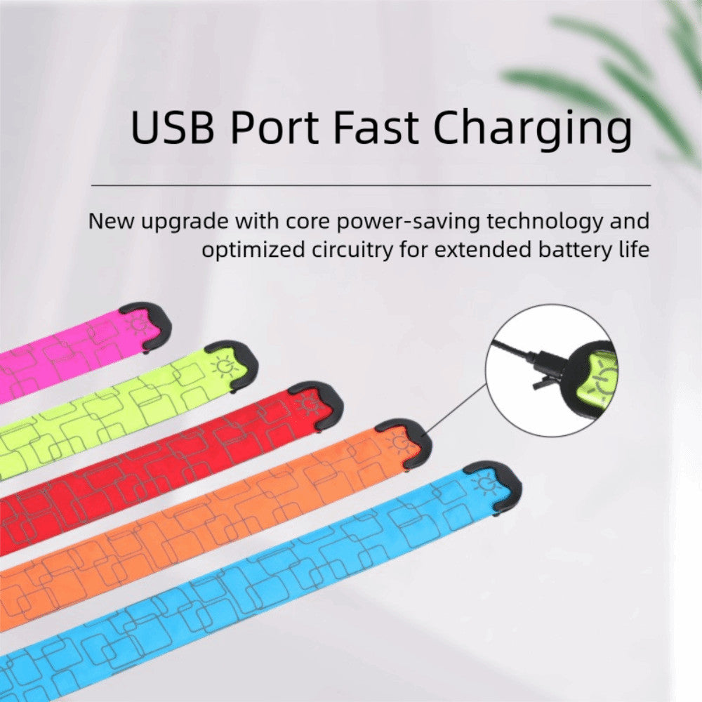 5 Colors LED Light Band Battery Style Reflective Running Gear  Unisex