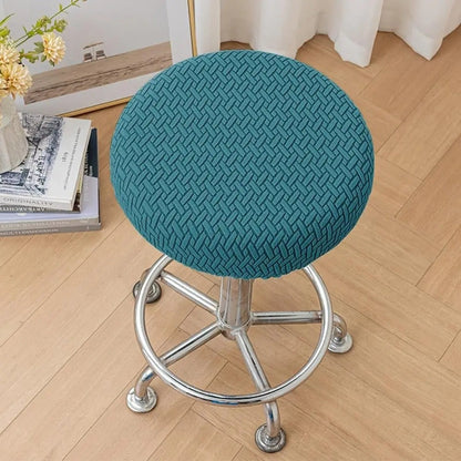 Elastic Round Chair Cover Thickened Stool Cushion Cover Seat Chair Slipcover – Compatible with Seat