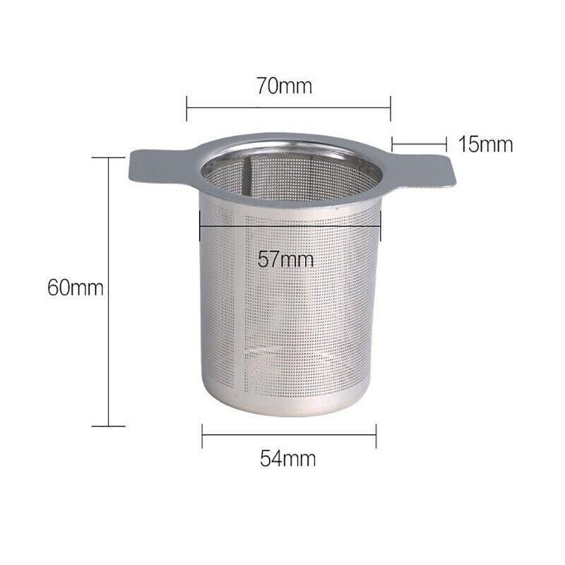 Tea Infuser with Lid Mesh Stainless Steel Metal Cup Strainer Loose Leaf Filter