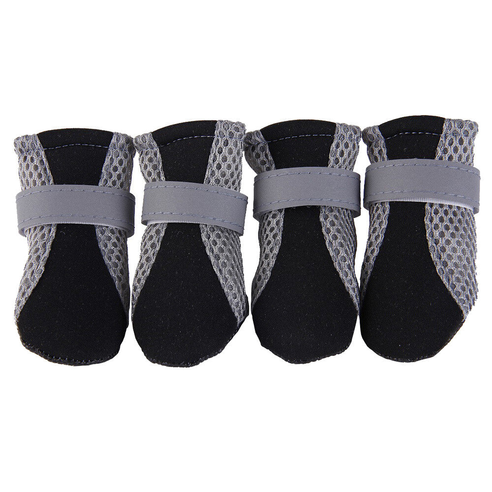 4Pcs Anti Slip Waterproof Protective Dog Shoes Rain Boots Pet Socks Booties New
