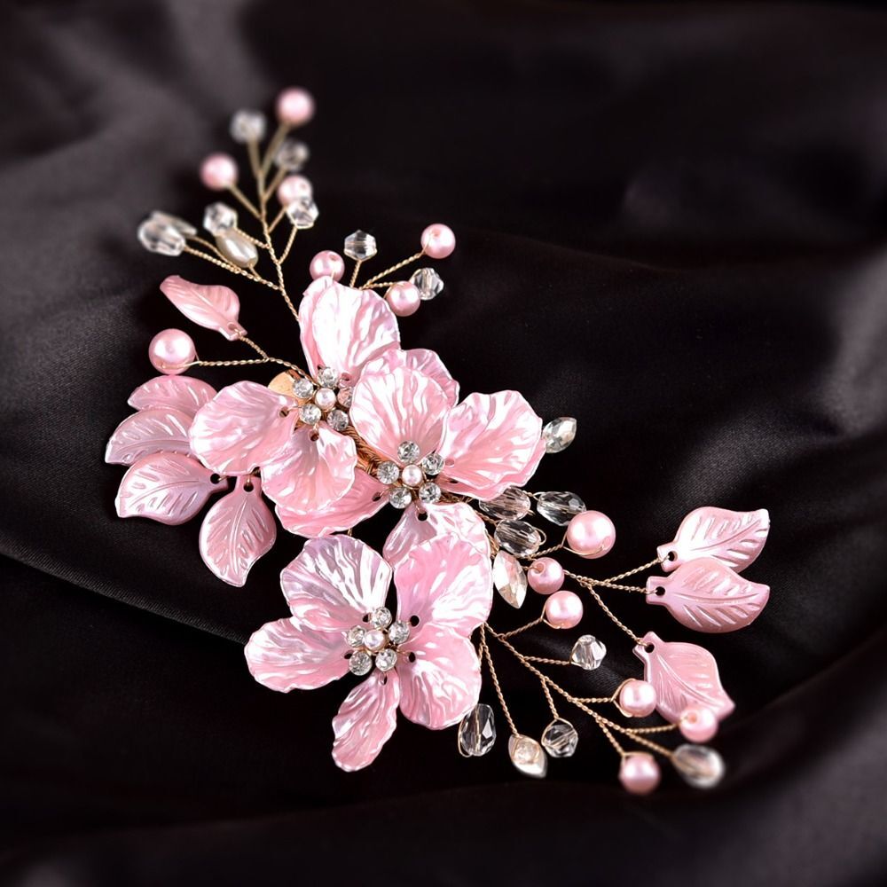 Crystal Pearl Bridal Hair Clips  Wedding Hair Accessories