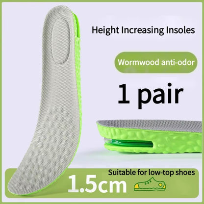 1Pair Breathable Air Cushion Height Increase Insoles  For Men and Women