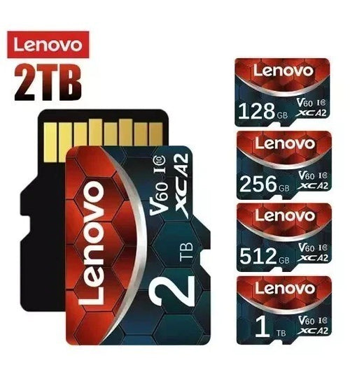 Micro SD Card Class10 V60 TF Memory Card High Speed 128/256/512GB 1TB 2T – Compatible with Lenovo