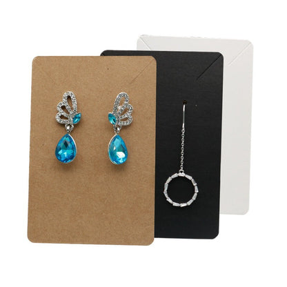 Earrings Necklace Studs Display Cards 40pcs Jewellery Paper Holders 6x9cm Set AU
