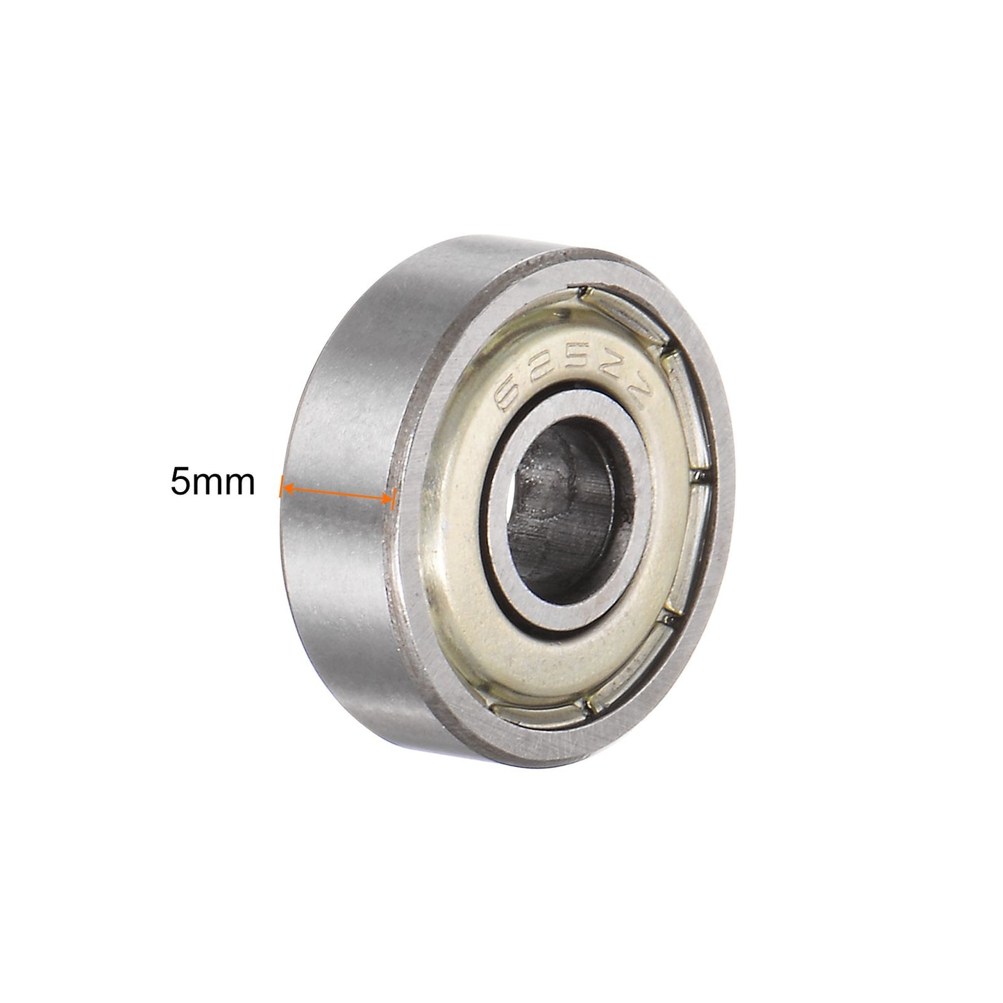 25Pcs 625ZZ Ball Bearings 5x16x5mm Carbon Steel Double Shielded ABEC3 Bearing
