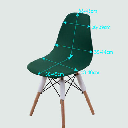 Elastic Velvet Short Back Chair Cover Small Size Bar Shell Chair Seat Covers – Compatible with Seat