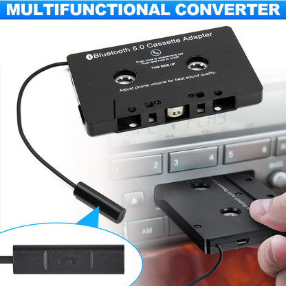 Bluetooth 5.0 Car Audio Stereo Cassette Tape Adapter to Aux Adapter USB Charging