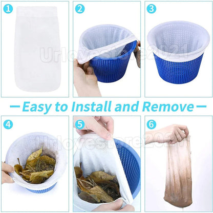 10-30PCS Pool Set Skimmer Socks Filter Savers Jumbo Large Swimming Heavy Duty AU
