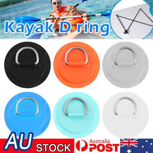 Stainless Steel D Ring Pad Patch Inflatable Paddle Board SUP Kayak Canoe Boat