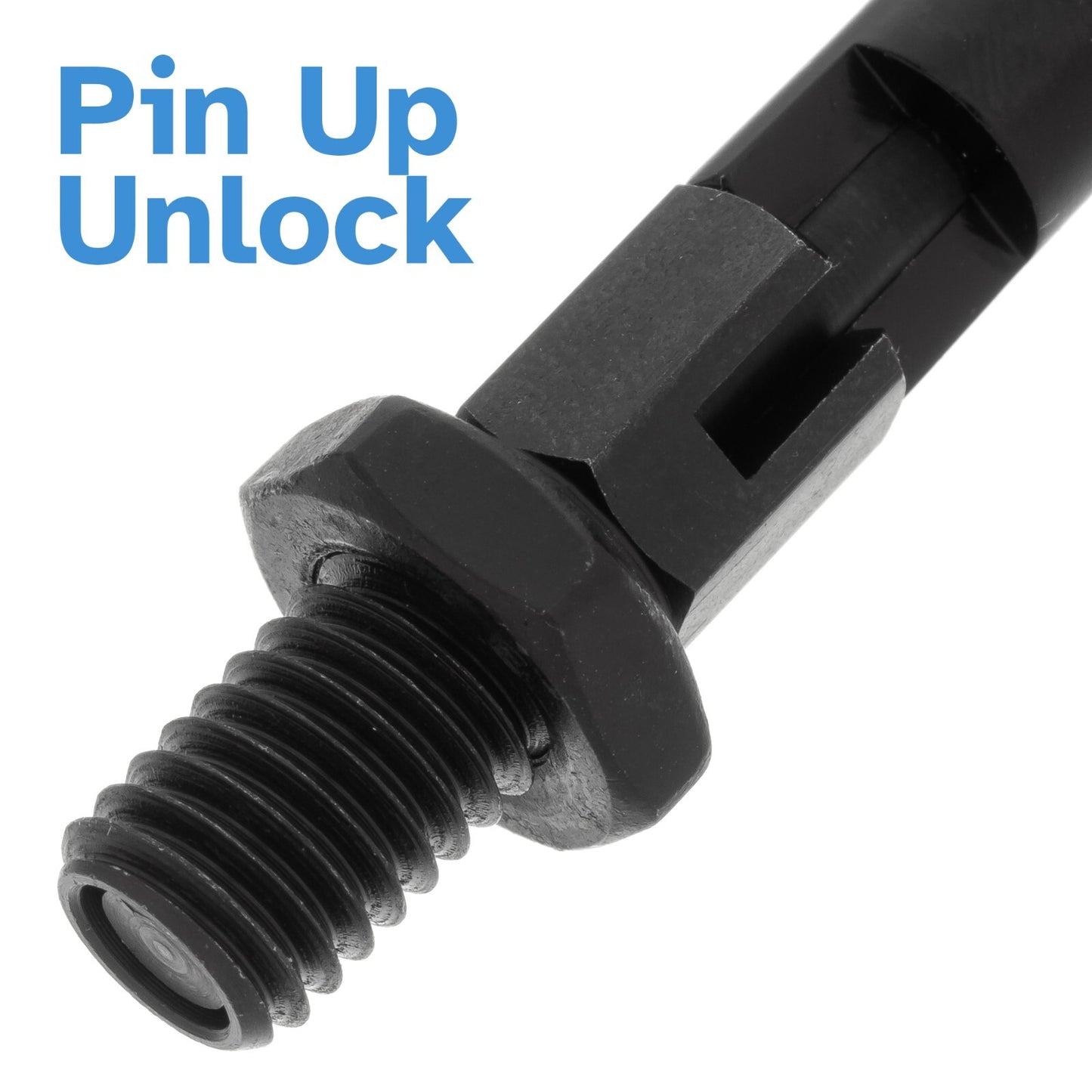 Black Indexing Spring Plunger M8 x 5mm Stainless Steel Loaded Lock Pin Bolt