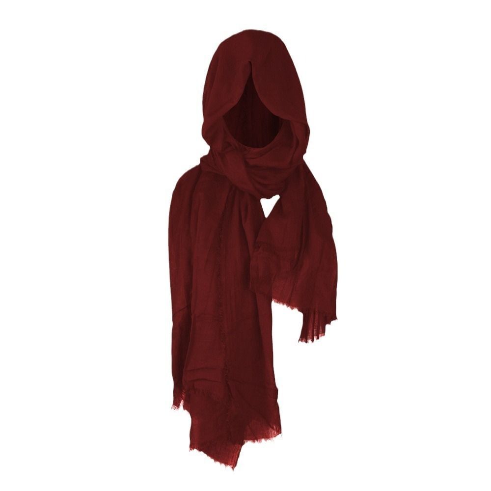 Mens Shawl with Hood Medieval Pirate Retro Hood Black/Brown Vintage Pirate Scarf