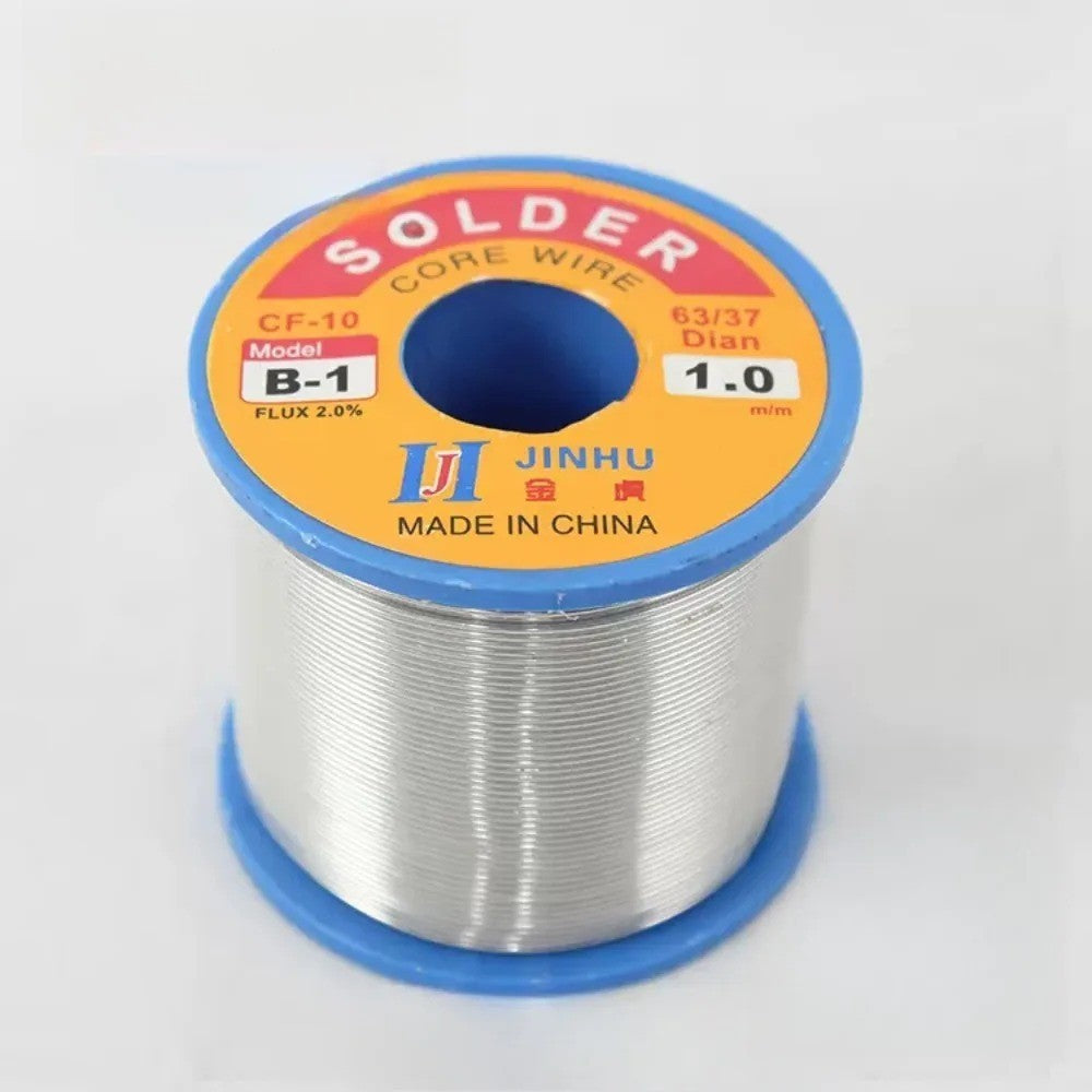 60/40 Tin lead Solder Wire Rosin Core Soldering Kit Tool 2% Flux Reel 0.5mm-2mm