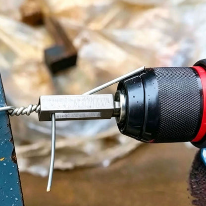 Drill Mounted Wire Twister for 9 Gauge and 11 Gauge Wire Bundling Tasks