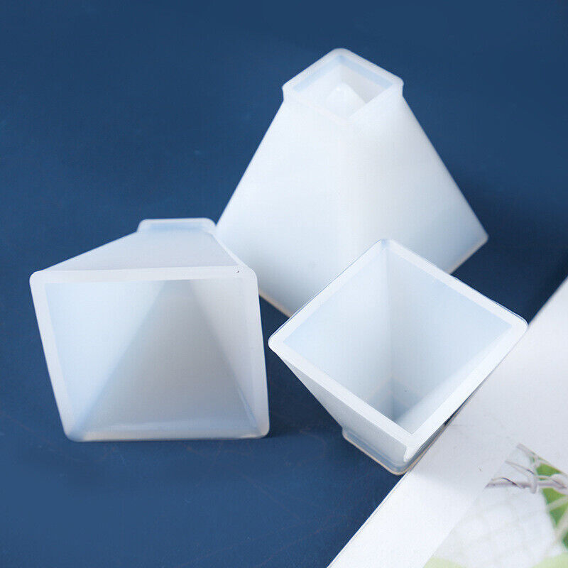 Pyramid Silicone Mold Epoxy Resin Jewelry Making Mould Pendant Craft DIY Supply