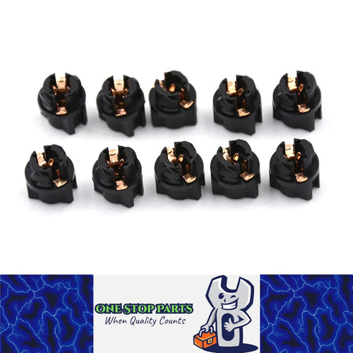 10pcs T5 LED Globe Socket Dash Instrument Cluster Mount Bulbs Holder Light Base