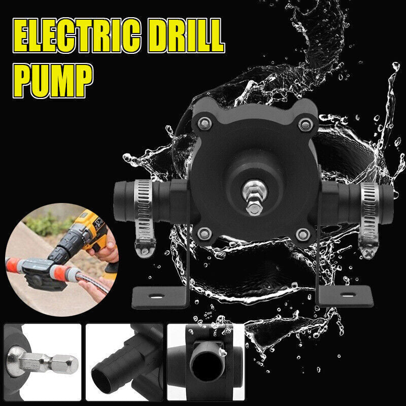Hand Electric Drill Drive Self Priming Pump Water Oil Transfer Small Pumps Home
