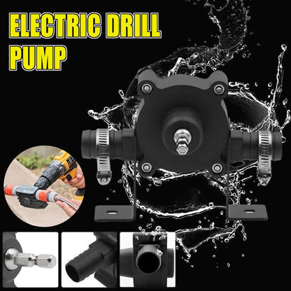 Hand Electric Drill Drive Self Priming Pump Water Oil Transfer Small Pumps Home