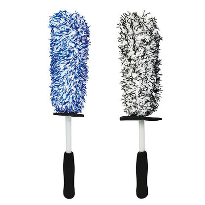 Car Wheel Cleaning Brush Tool Tire Washing Clean Alloy Soft Bristle Cleaner Tool
