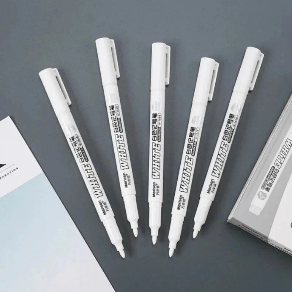 10X White Paint Pens Set Permanent Marker Pen For Car Rubber Tyre Waterproof AU