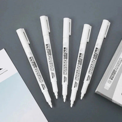 10X White Paint Pens Set Permanent Marker Pen For Car Rubber Tyre Waterproof AU