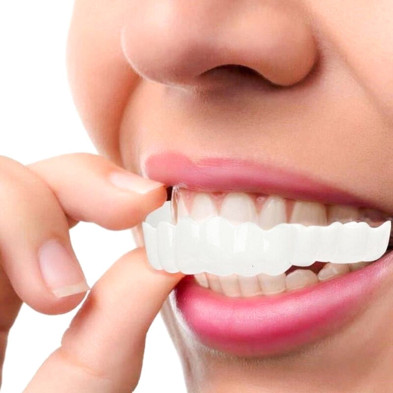 Snap On Bottom /Upper Lower False Teeth Dental Veneers Dentures Fake Tooth Smile