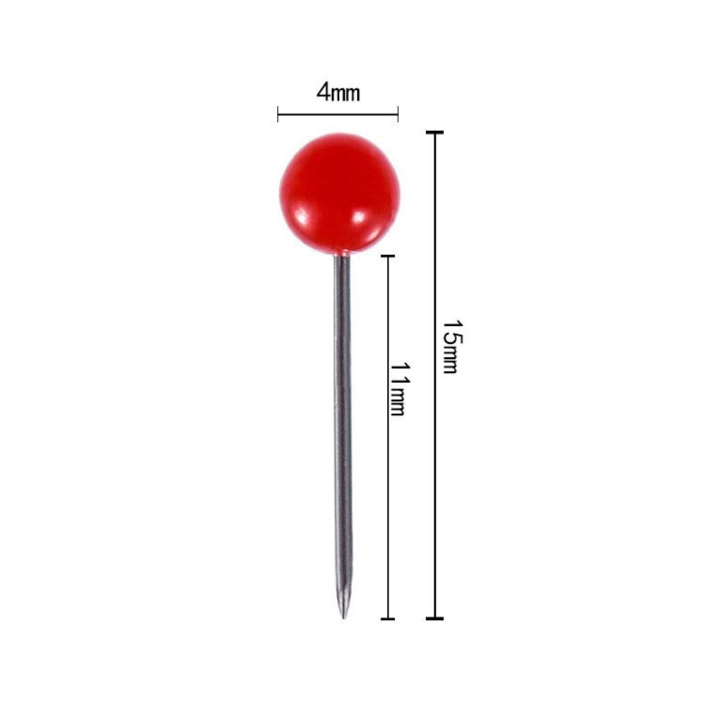 300 pieces/box Red Map Tacks Push Pins