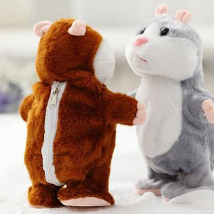 Talking Hamster Chat Mimicry Pet Record hamster Doll Xmas Plush Toy Nod Mouse