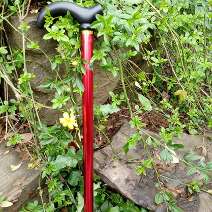 Aluminium Metal Walking Stick Travel Retractable Adjustable Compact Cane Pole AU