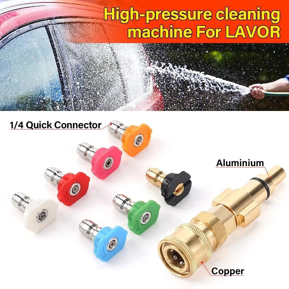 pressure washer adaptor - 1/4 quick connect adaptor - use foam cannon etc – Compatible with OZITO