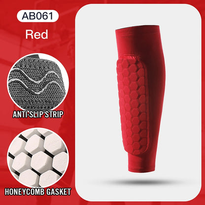 1-2PCS Soccer Shin Guards Pads for Kids Youth Adult Calf Sleeve Compression