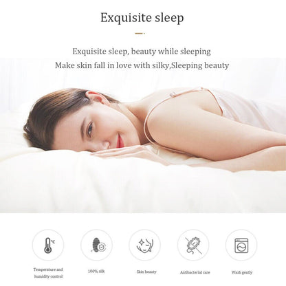 2x Mulberry Silk Standard Pillow Case Slip Protector Genuine 25 Momme Silk Gift